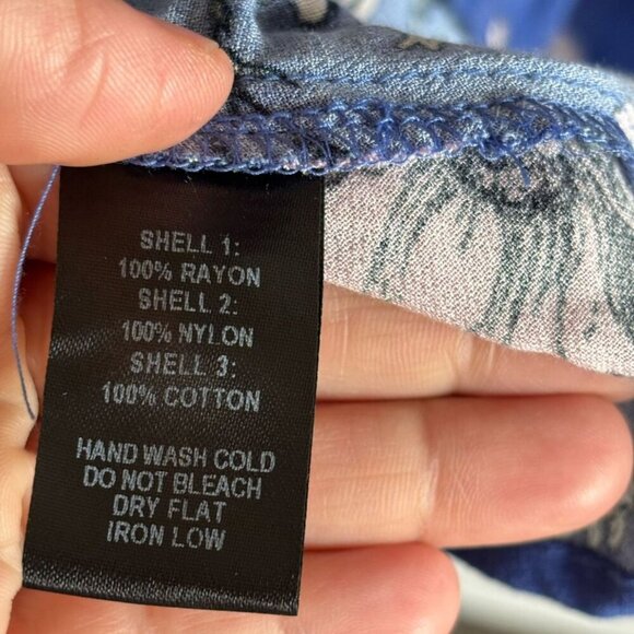 Lulus Women Long Lace Sleeve Floral Print Lace Detailed At the Top Mini Dress Bl - Picture 7 of 13